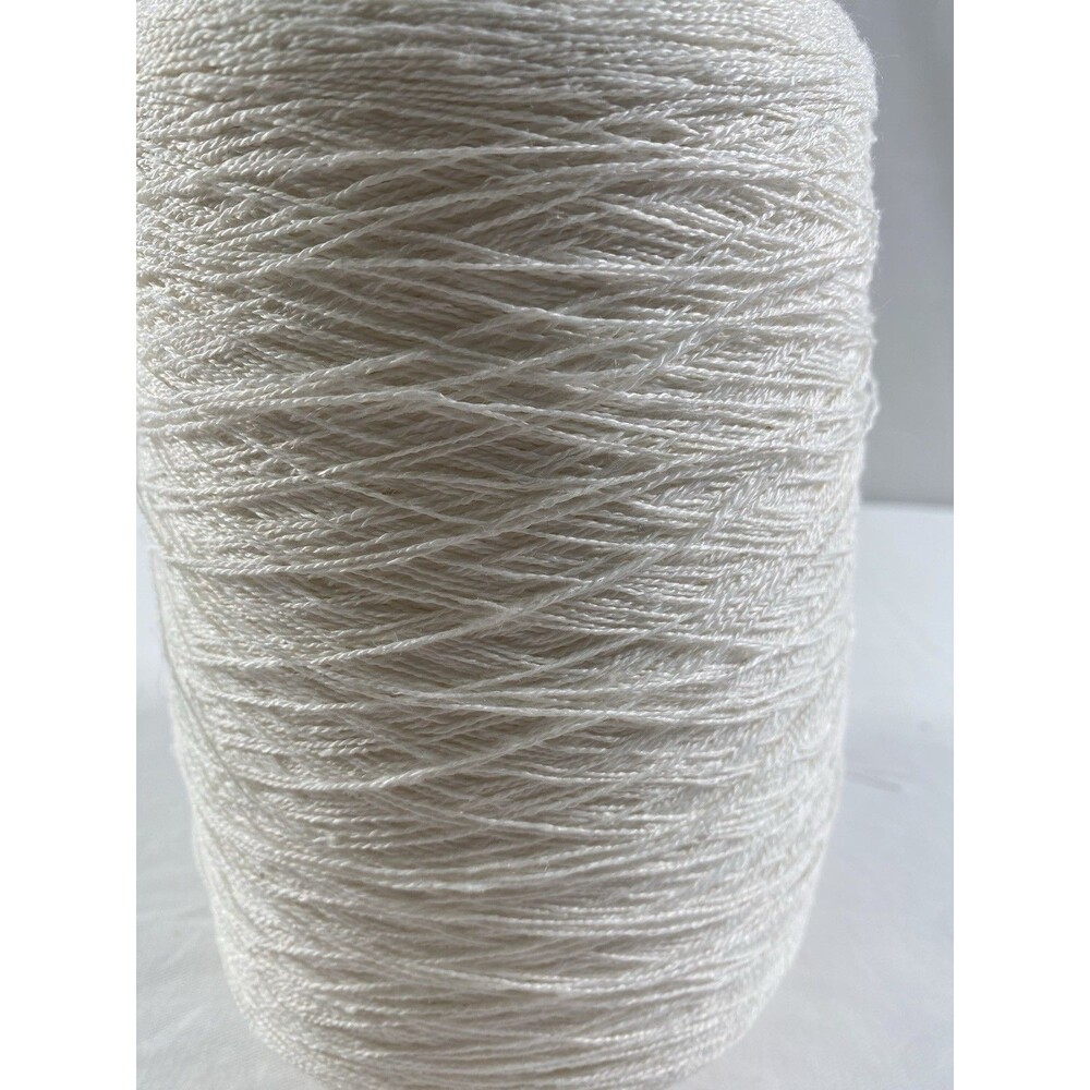 Cone Yarn Spool Yarn 100% Cotton White 750g Net Weight #723